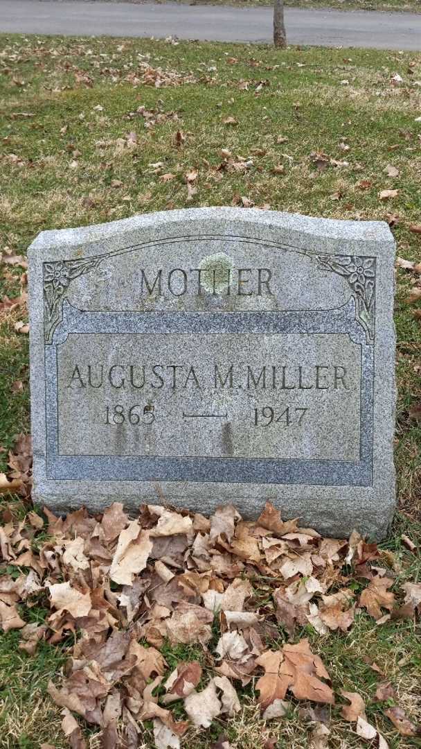 Augusta M. Miller's grave. Photo 3