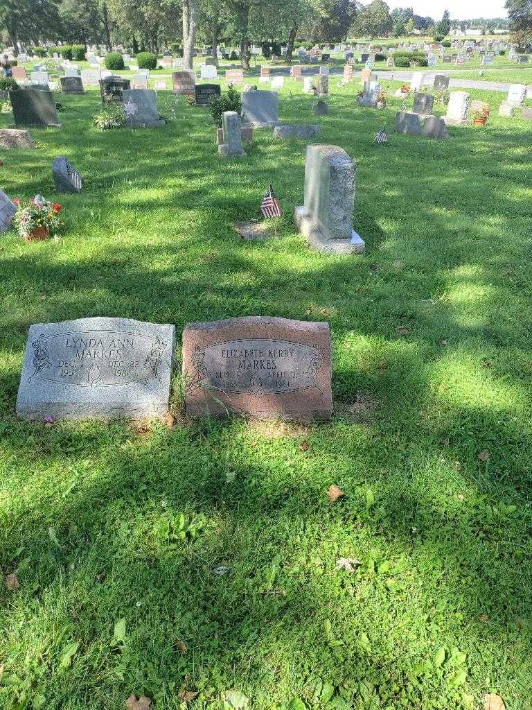 Elizabeth Kerry Markes's grave. Photo 1