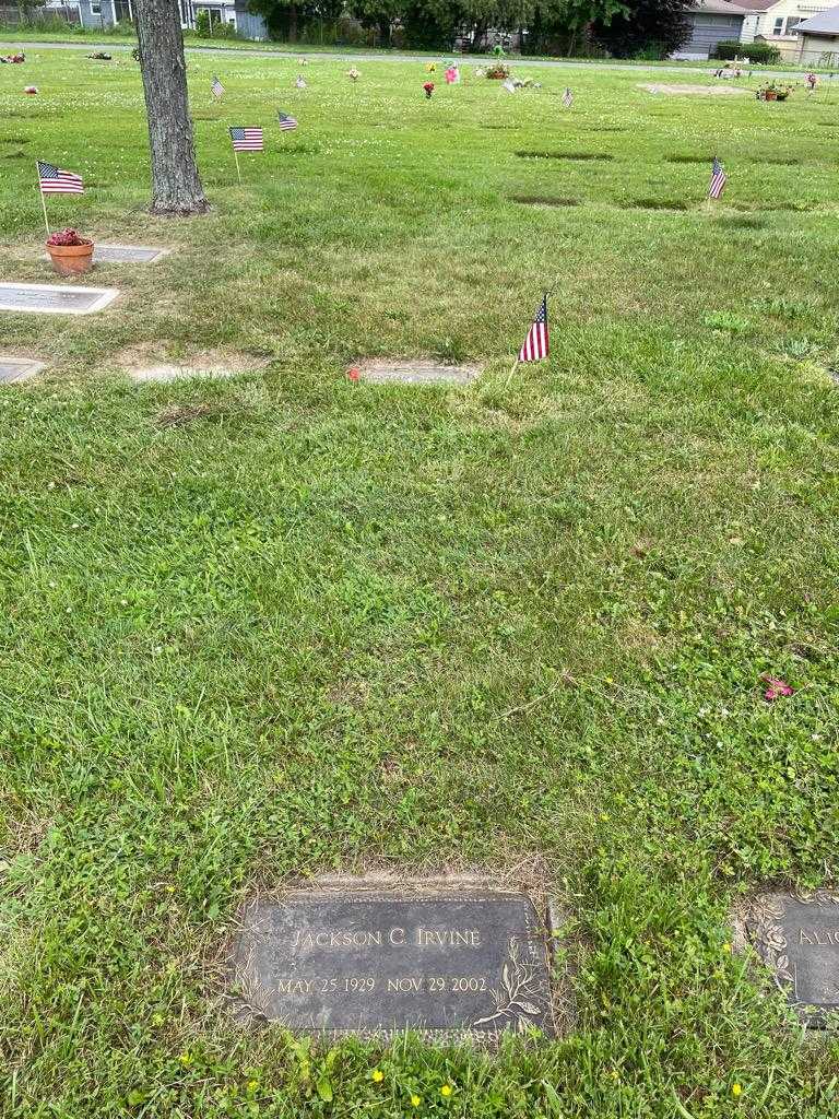 Jackson C. Irvine's grave. Photo 2