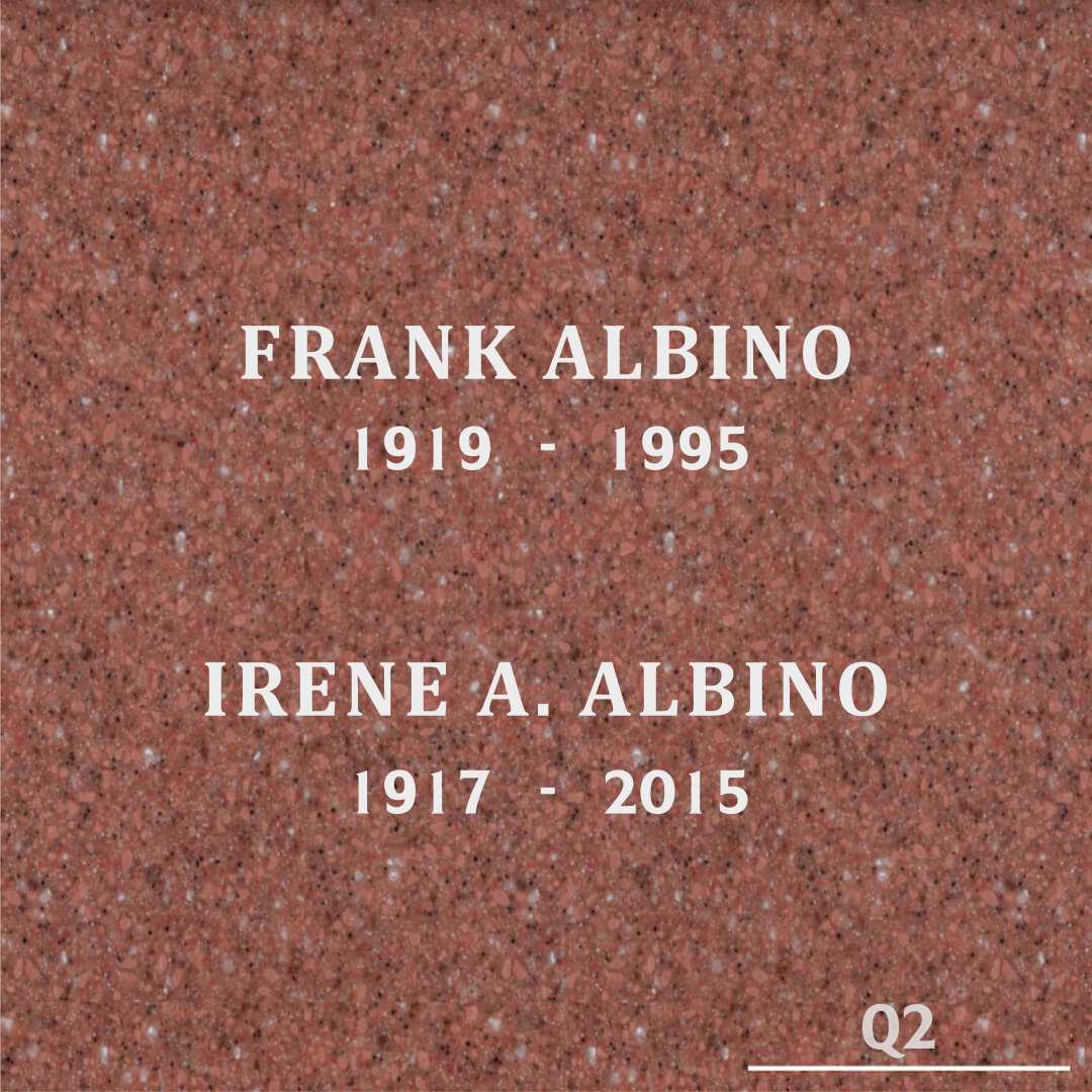 Irene A. Albino's grave