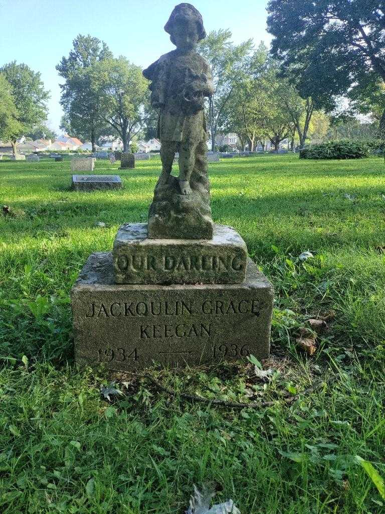 Jacqueline Grace Keegan's grave. Photo 2