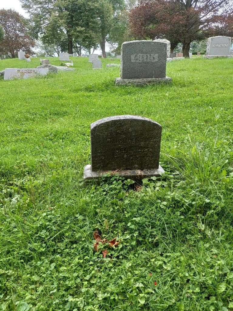 Caroline Gehres's grave. Photo 1