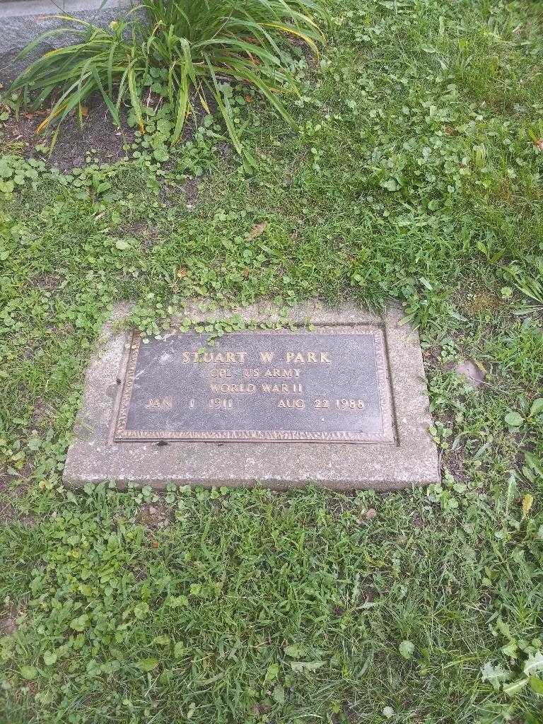 Stuart W. Park's grave. Photo 1