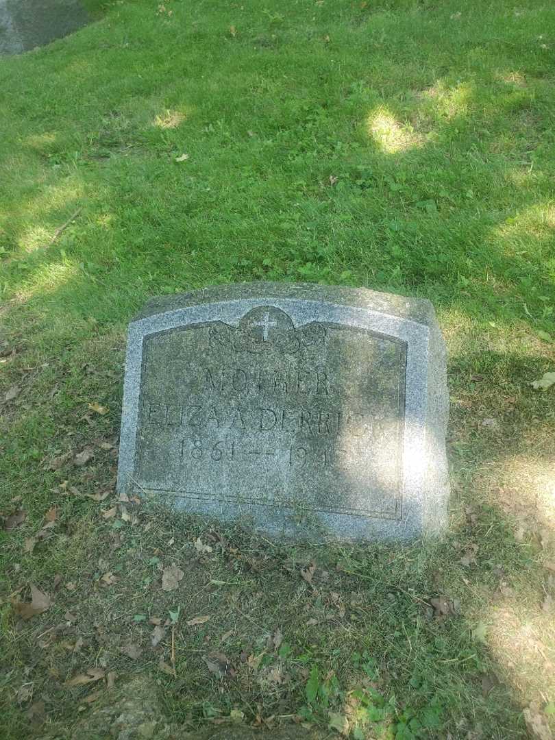 Eliza A. Derrick's grave. Photo 2