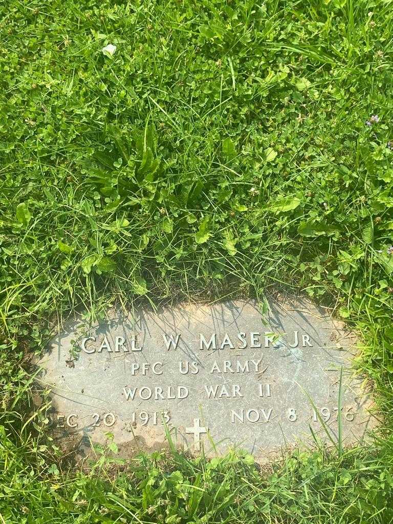 Carl W. Maser Junior's grave. Photo 4