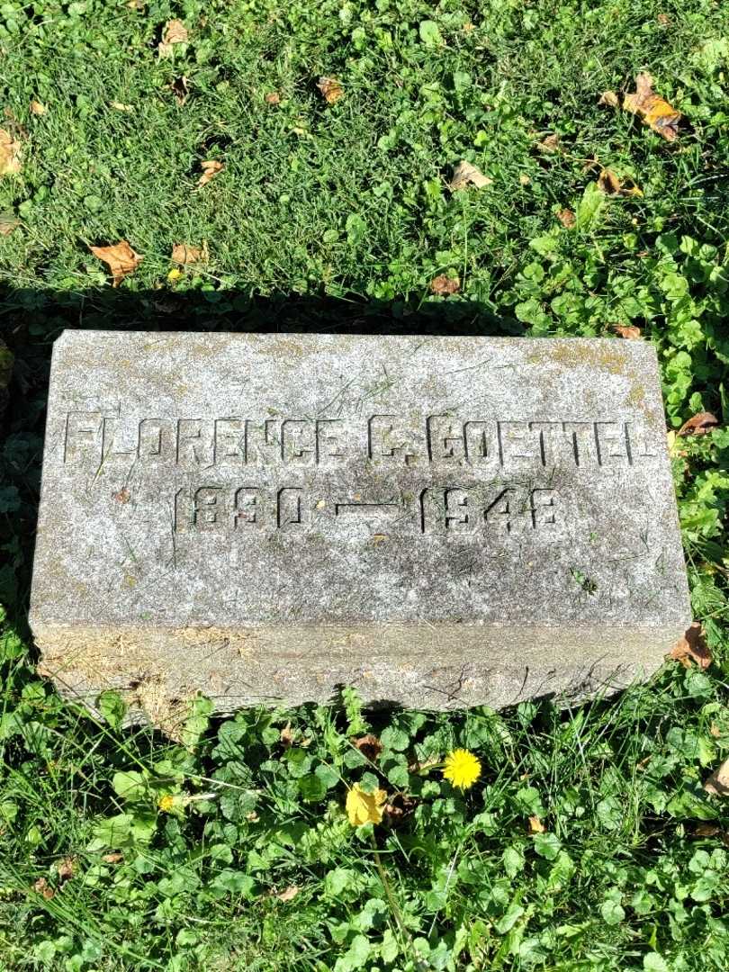 Florence C. Goettel's grave. Photo 3