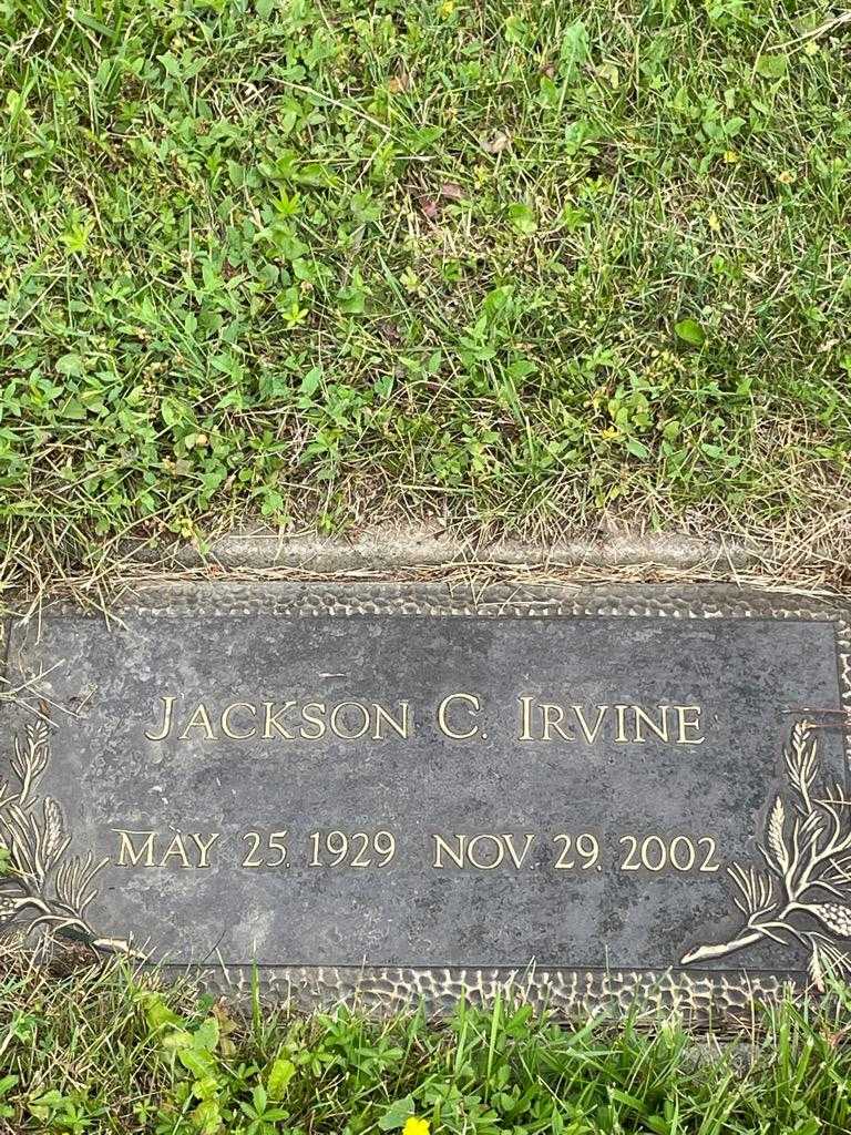 Jackson C. Irvine's grave. Photo 3