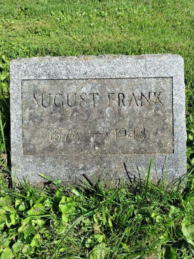 August Frank's grave. Photo 3