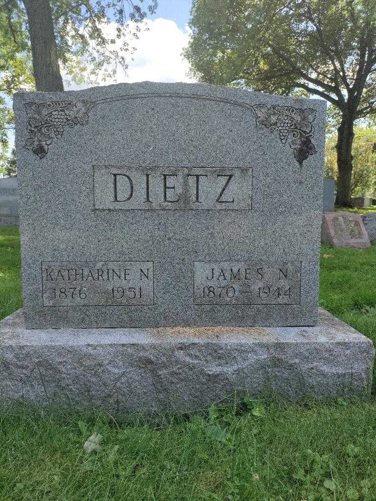 Katharine N. Dietz's grave. Photo 3