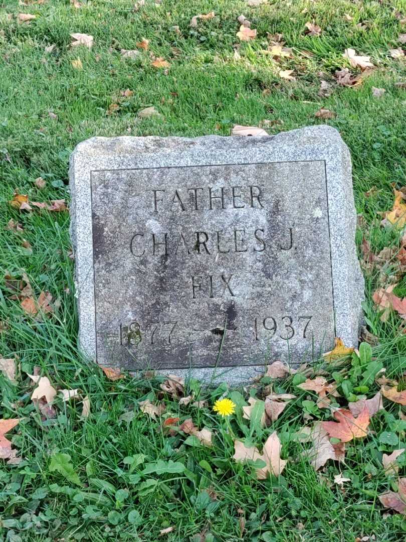 Charles J. Fix's grave. Photo 3