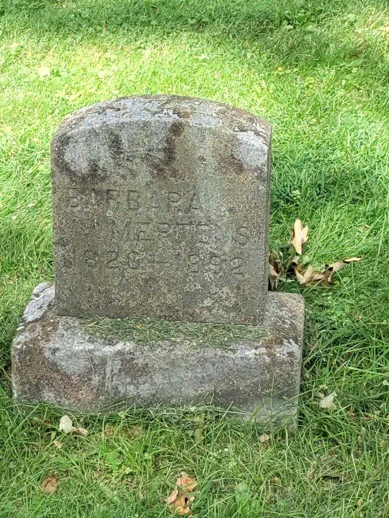 Barbara Mertens's grave. Photo 3