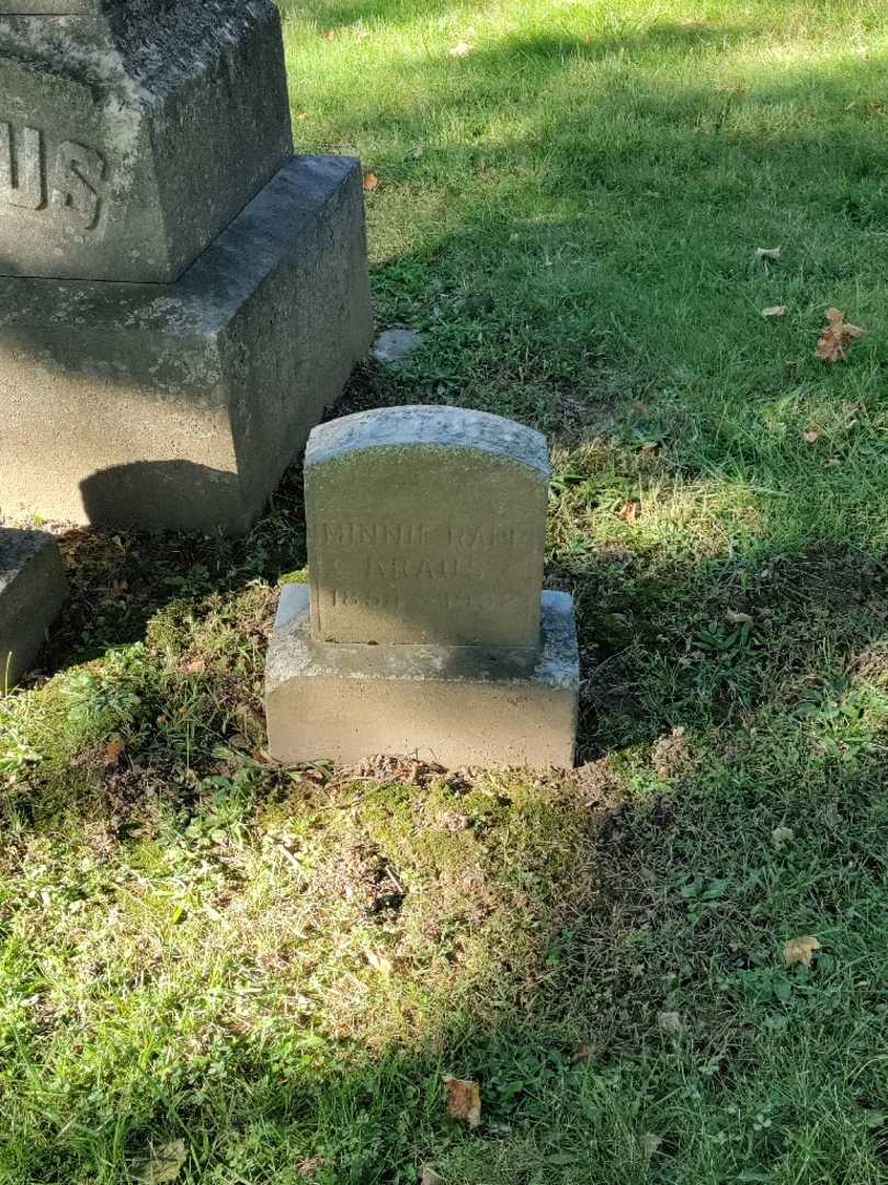 Minnie Rapp Kraus's grave. Photo 2