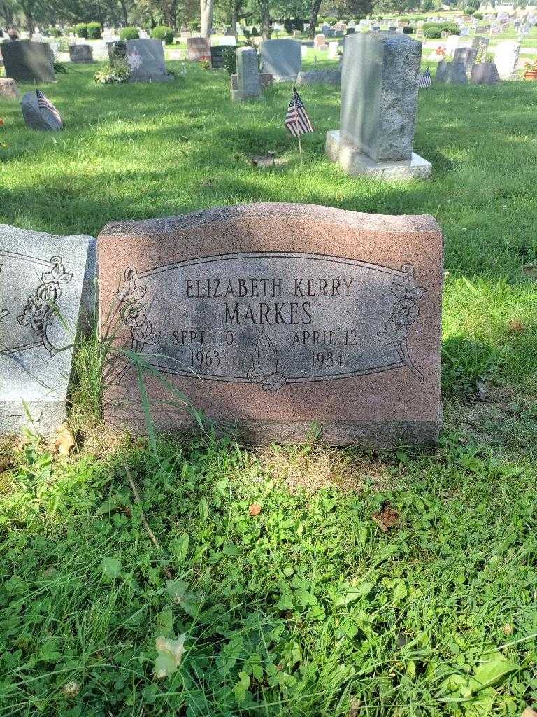 Elizabeth Kerry Markes's grave. Photo 2