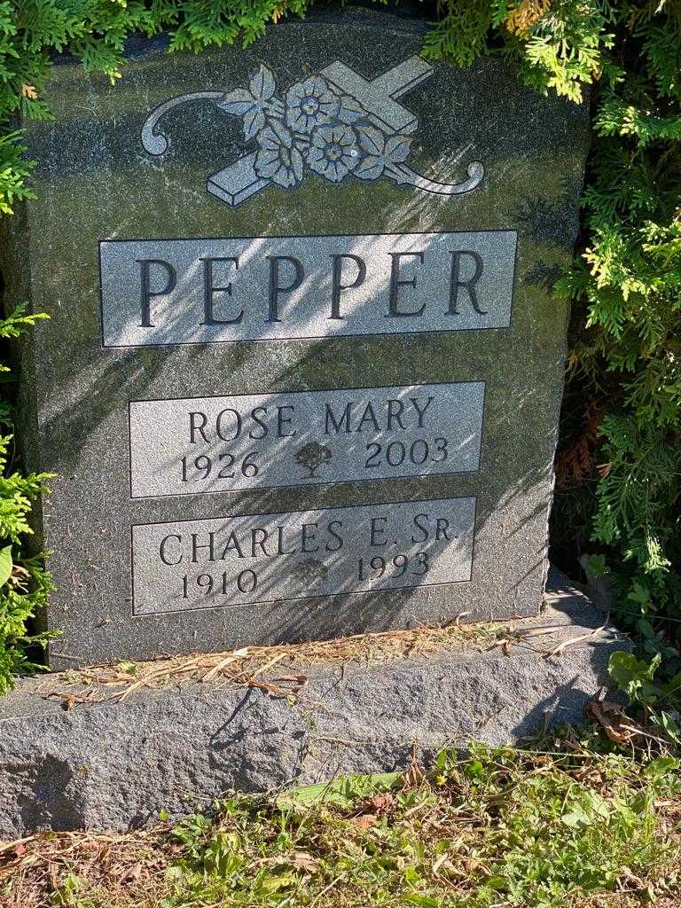 Charles E. Pepper Senior's grave. Photo 3