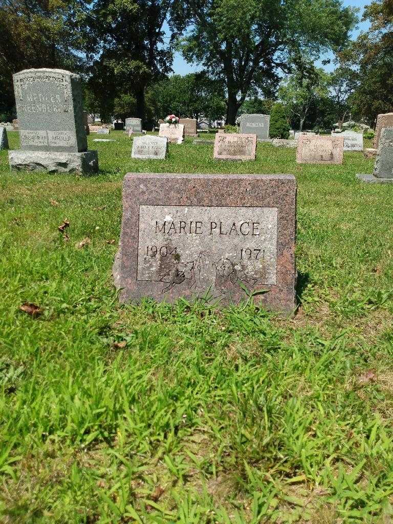 Marie Place's grave. Photo 2