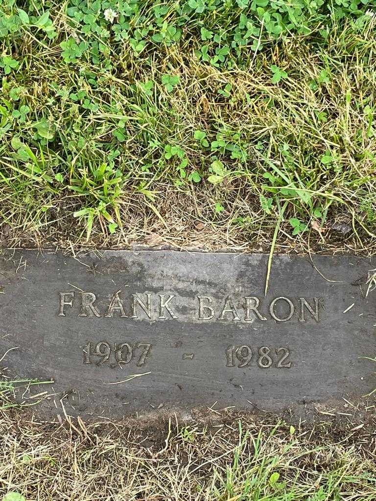 Frank Baron's grave. Photo 3