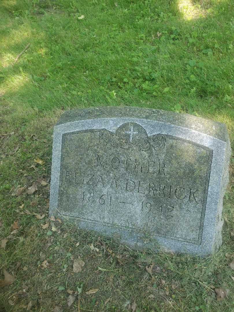 Eliza A. Derrick's grave. Photo 3