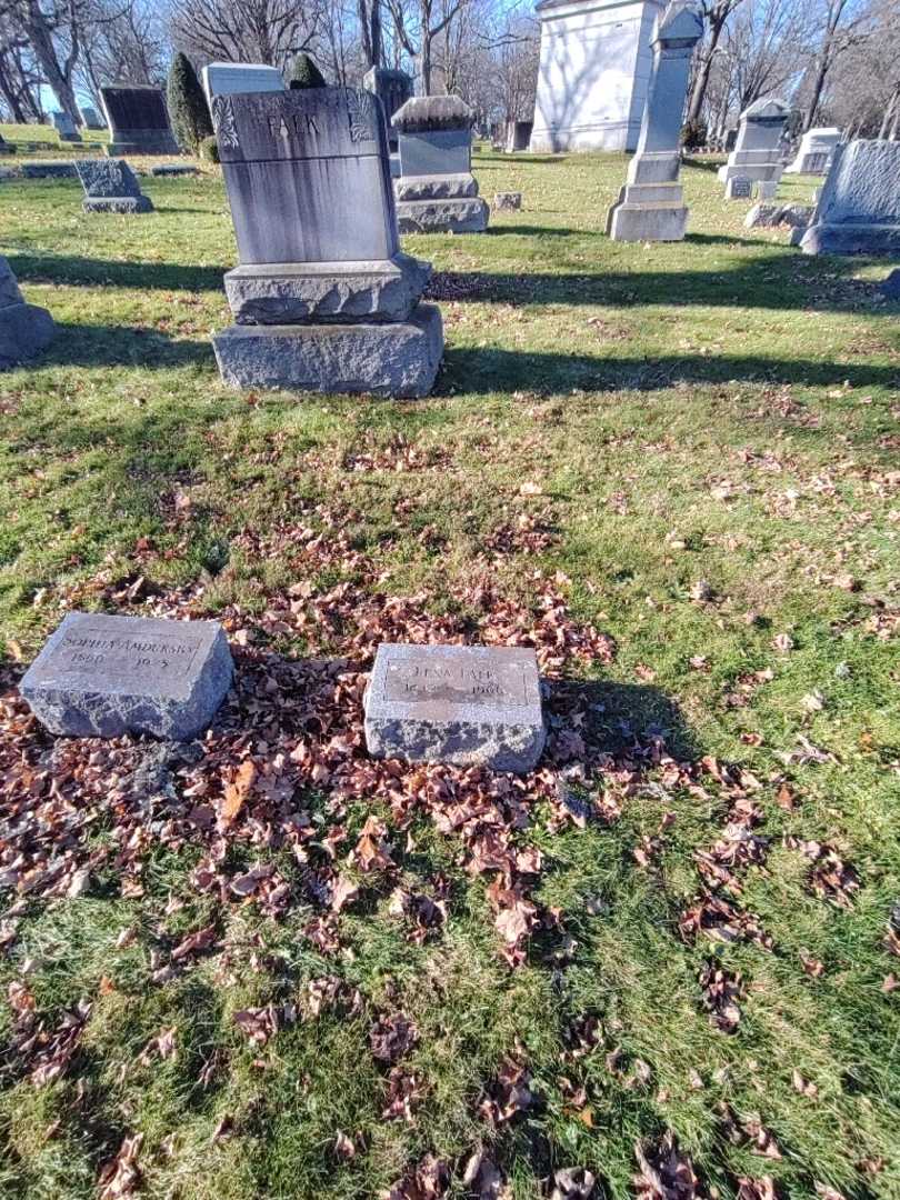 Lena Falk's grave. Photo 1
