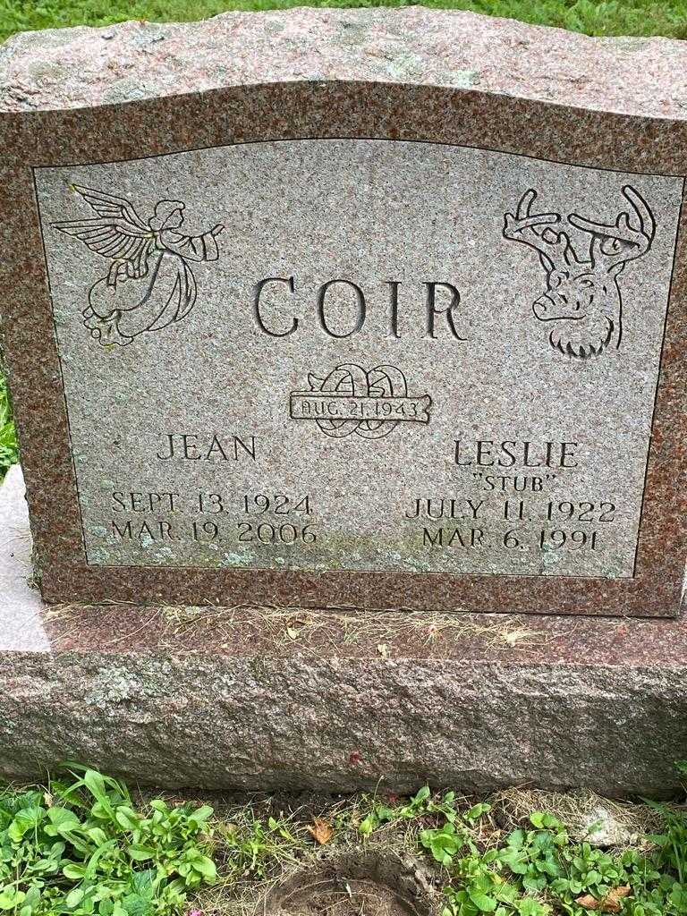 Jean Renetta Coir's grave. Photo 1
