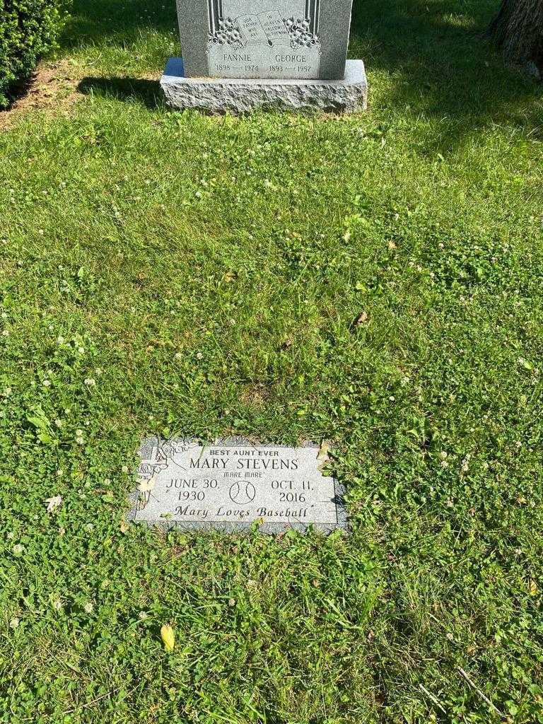 Mary "Mare Mare" Stevens's grave. Photo 2