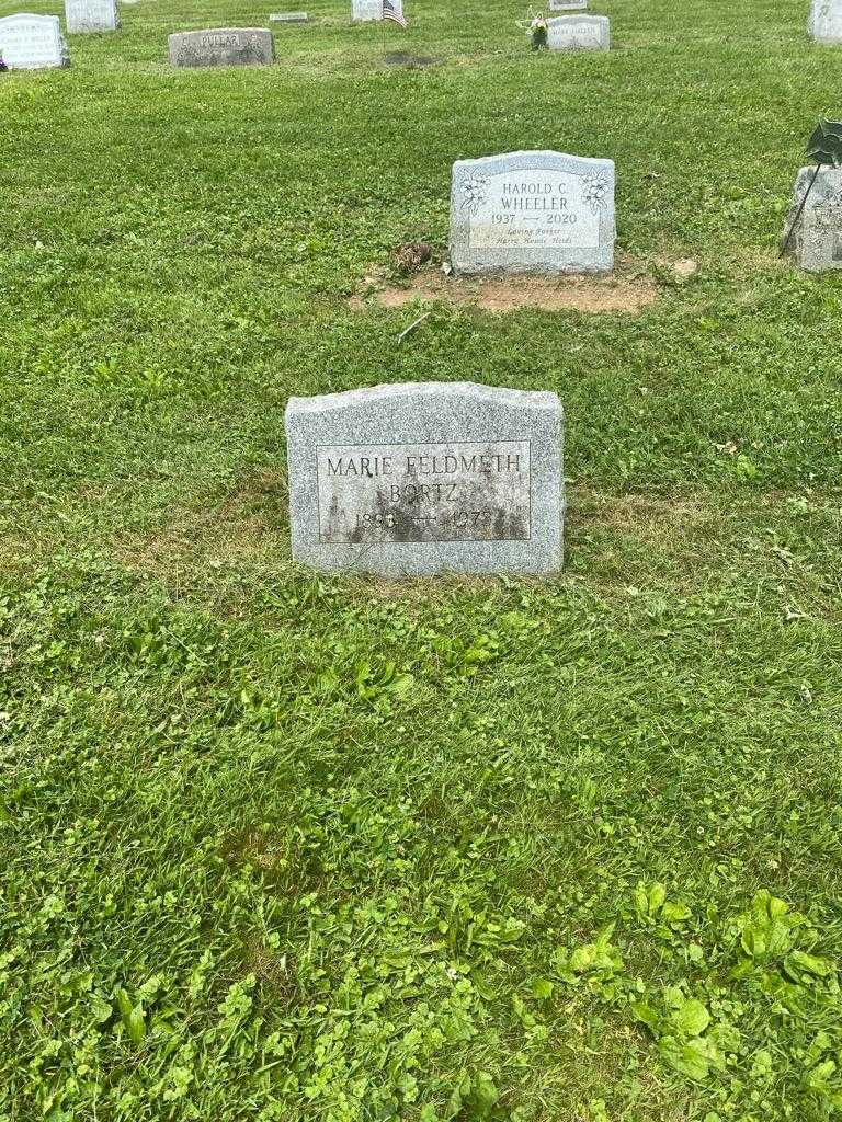 Marie Feldmeth Bortz's grave. Photo 2