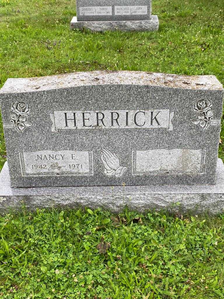 Nancy E. Herrick's grave. Photo 3
