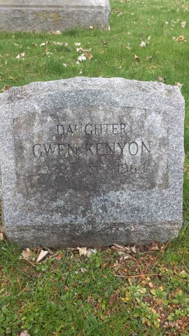 Gwendolyn Kenyon's grave. Photo 3