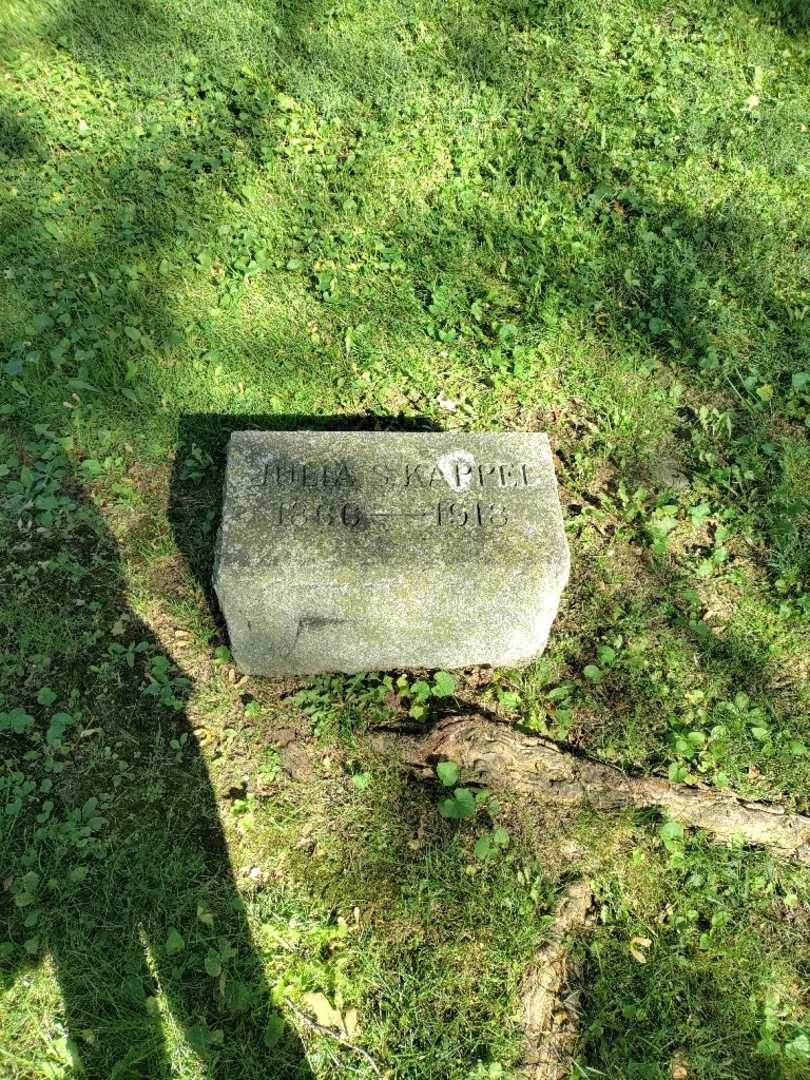 Julia S. Kappel's grave. Photo 2
