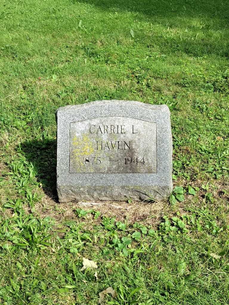 Carrie L. Haven's grave. Photo 2