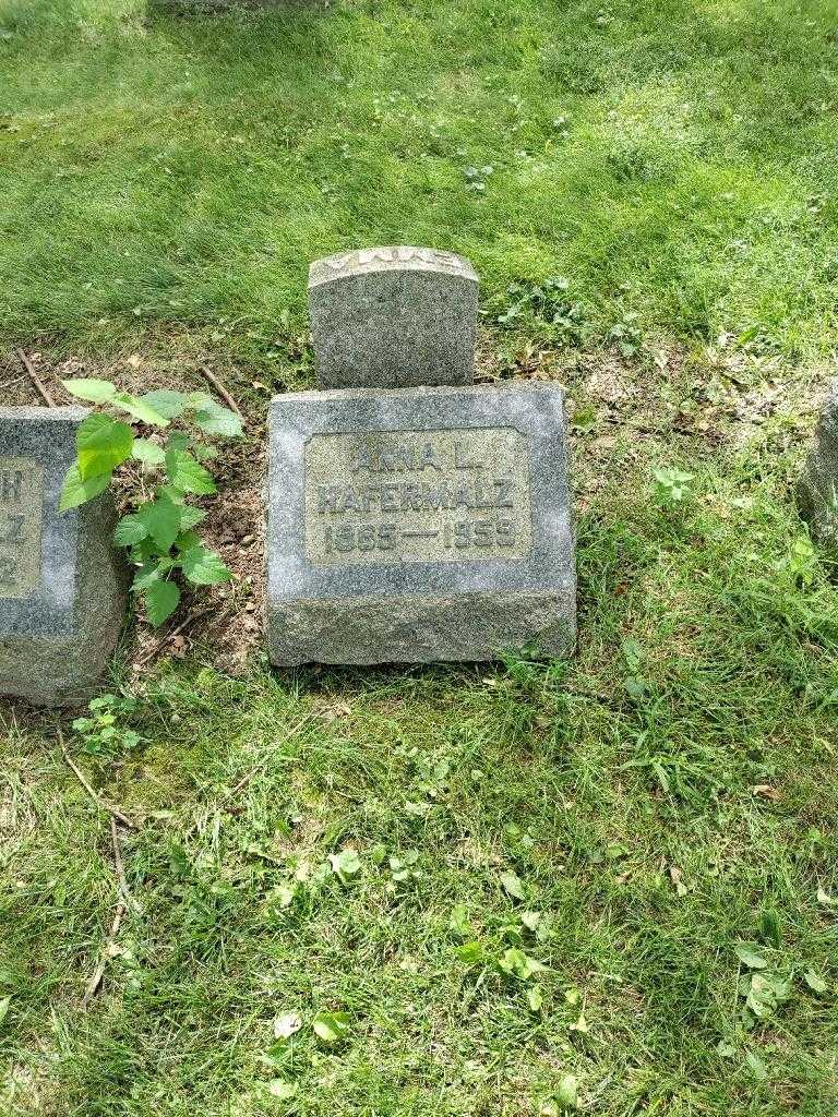 Anna L. Hafermalz's grave. Photo 2