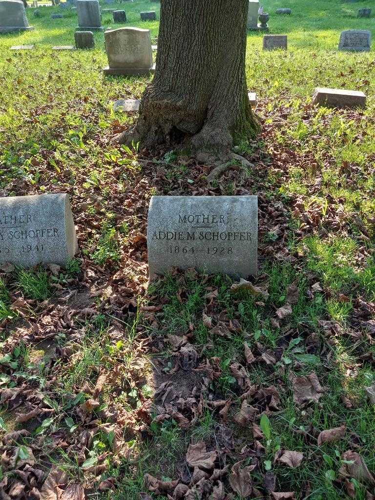 Addie M. Schopfer's grave. Photo 1