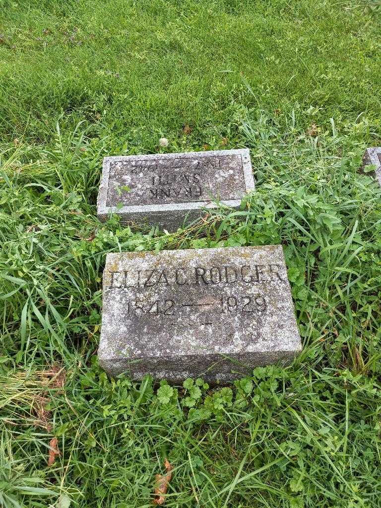 Eliza C. Rodger's grave. Photo 1