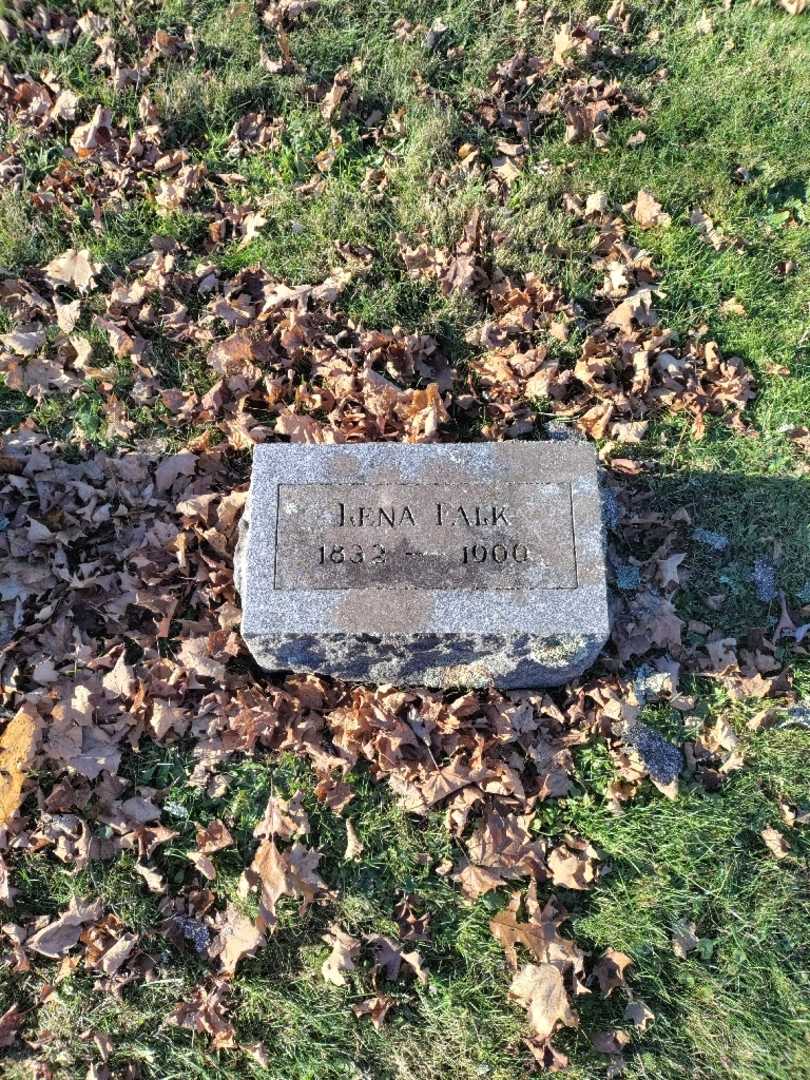 Lena Falk's grave. Photo 2