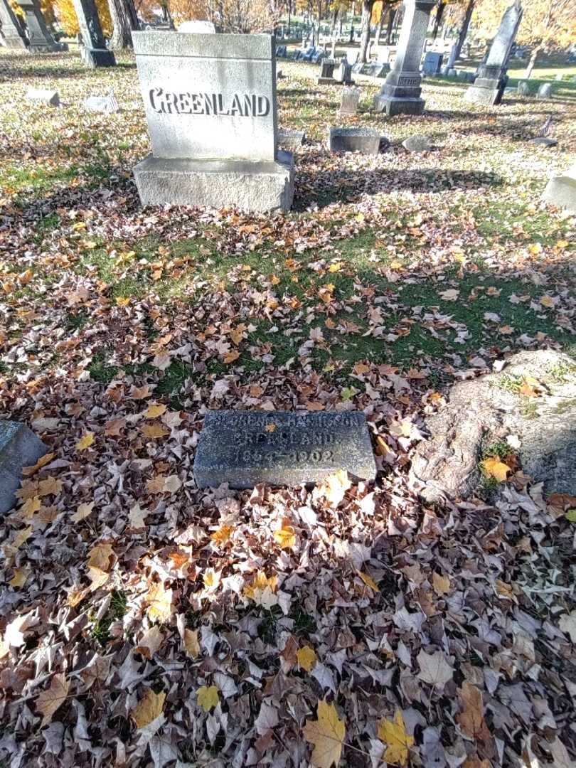 Florence Hamilton Greenland's grave. Photo 1