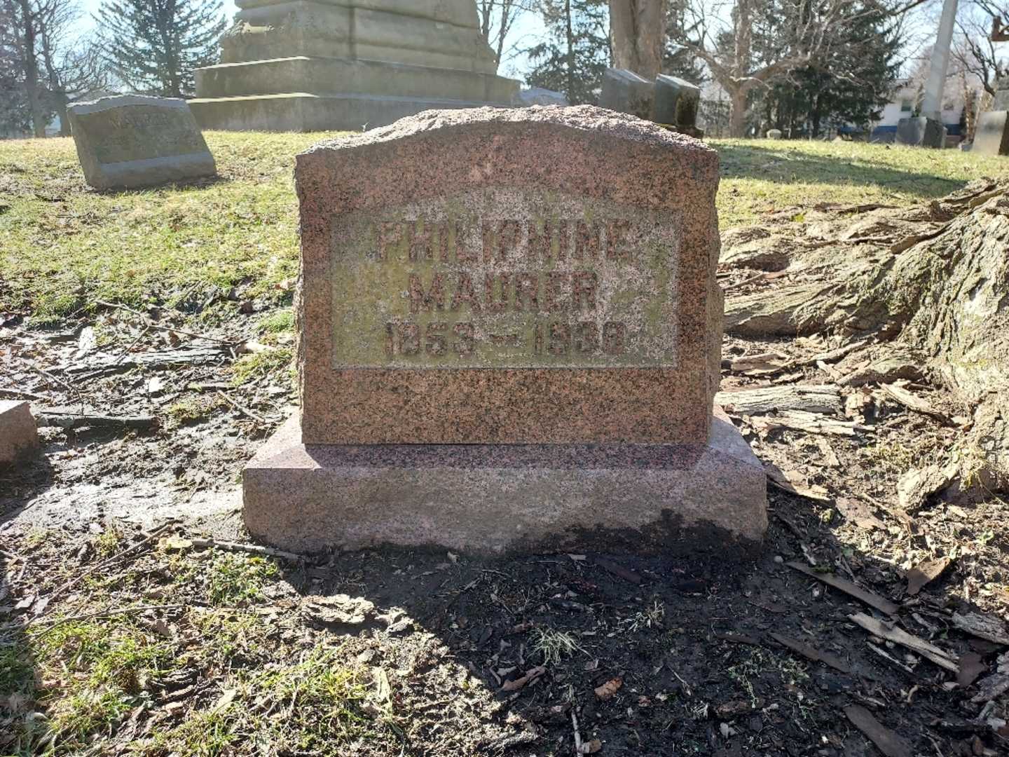 John L. Maurer's grave. Photo 2