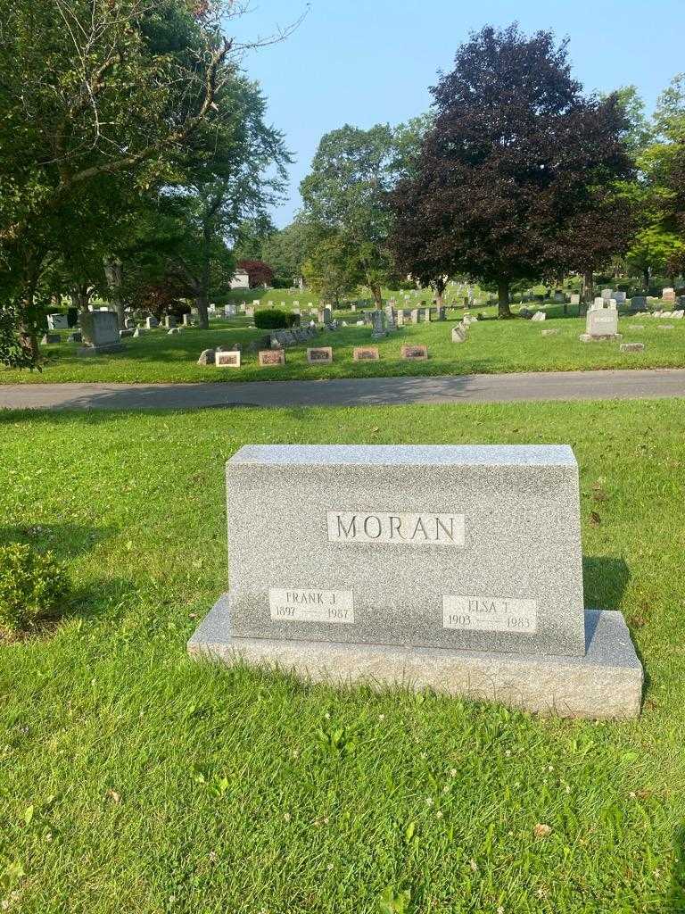 Frank J. Moran's grave. Photo 3