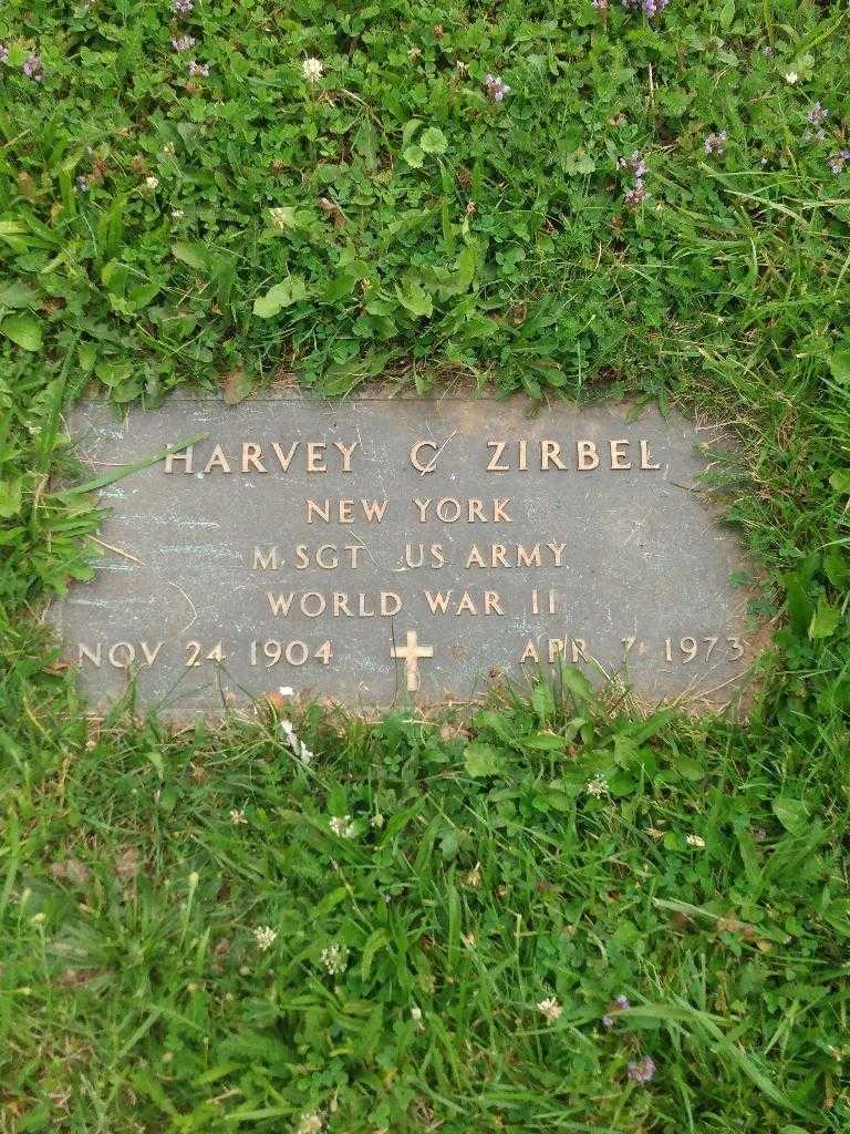 Harvey C. Zirbel's grave. Photo 2