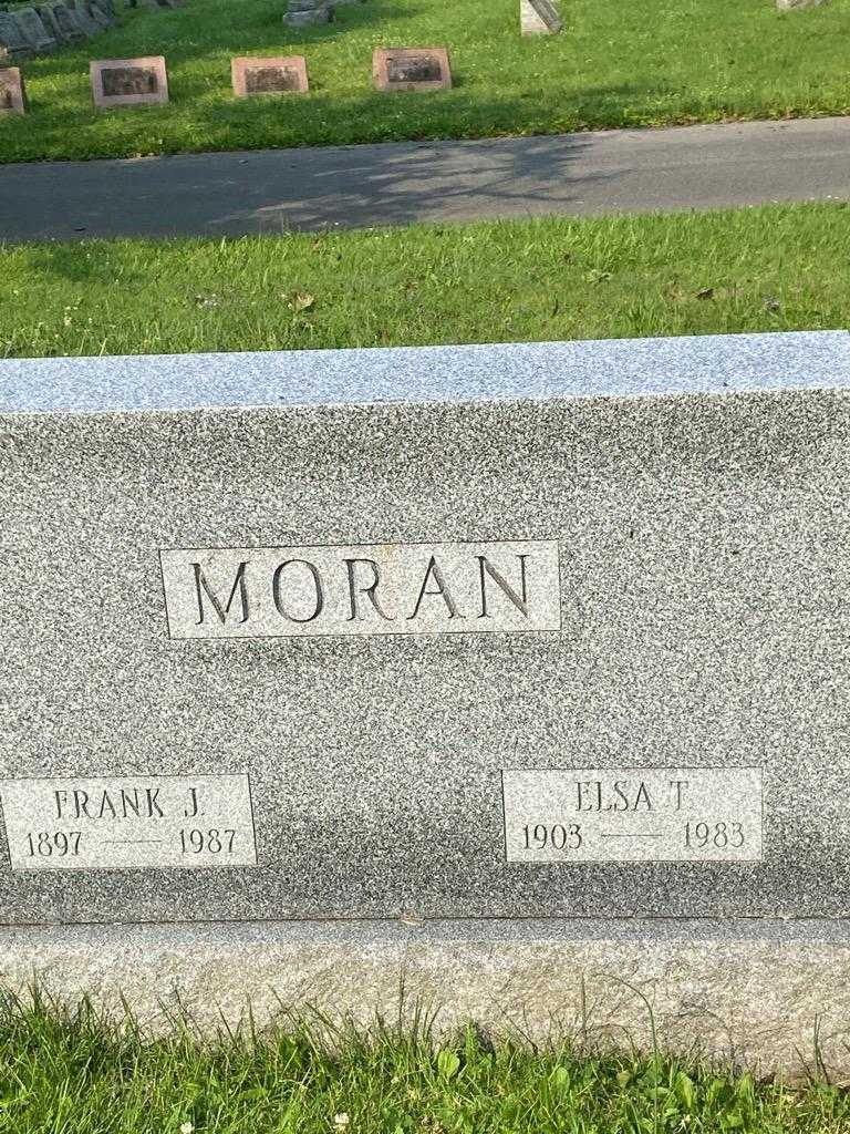 Frank J. Moran's grave. Photo 4