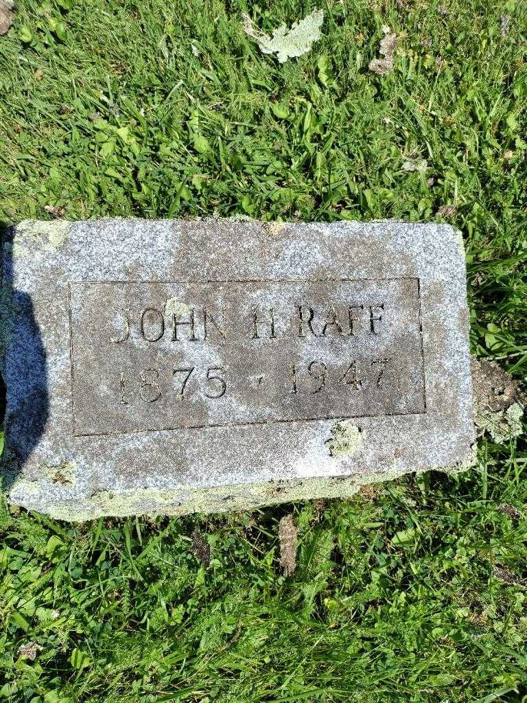 John H. Raff's grave. Photo 3