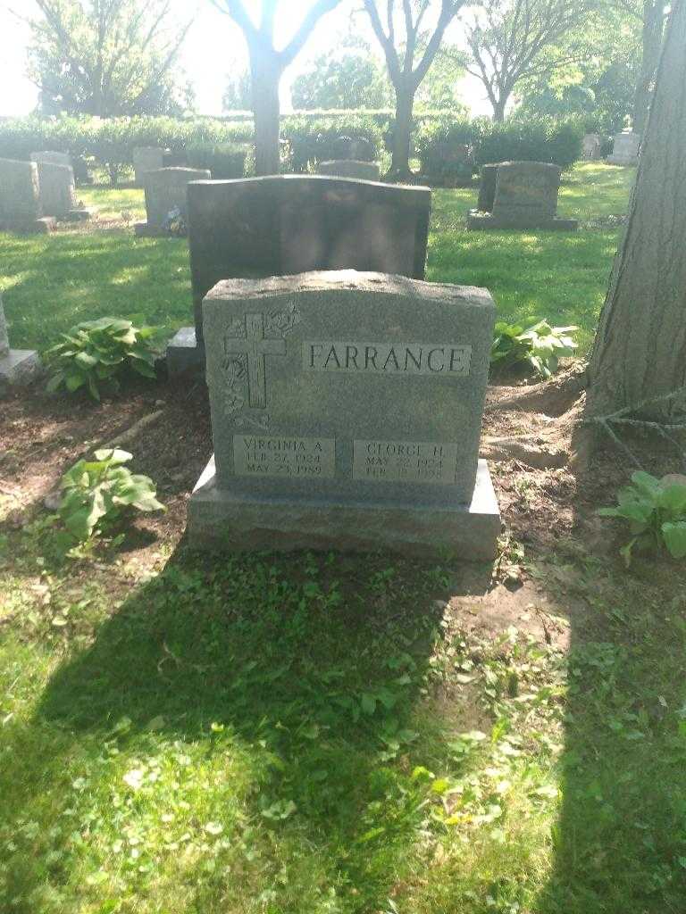 Virginia A. Farrance's grave. Photo 1