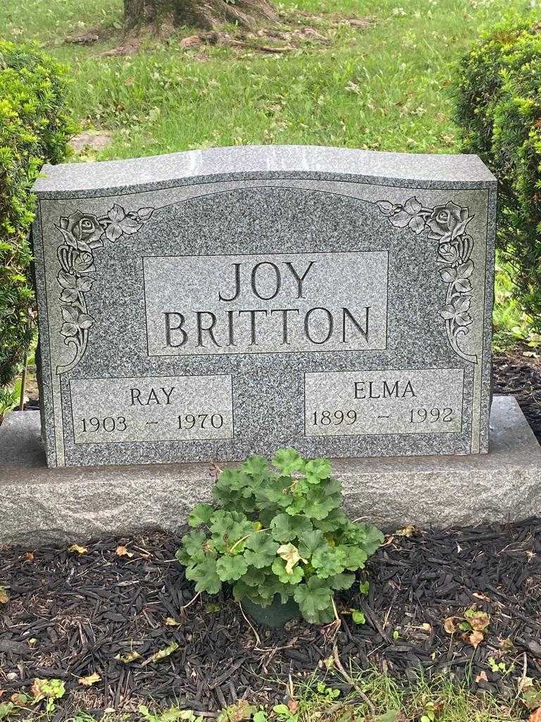 Elma Britton Joy's grave. Photo 3