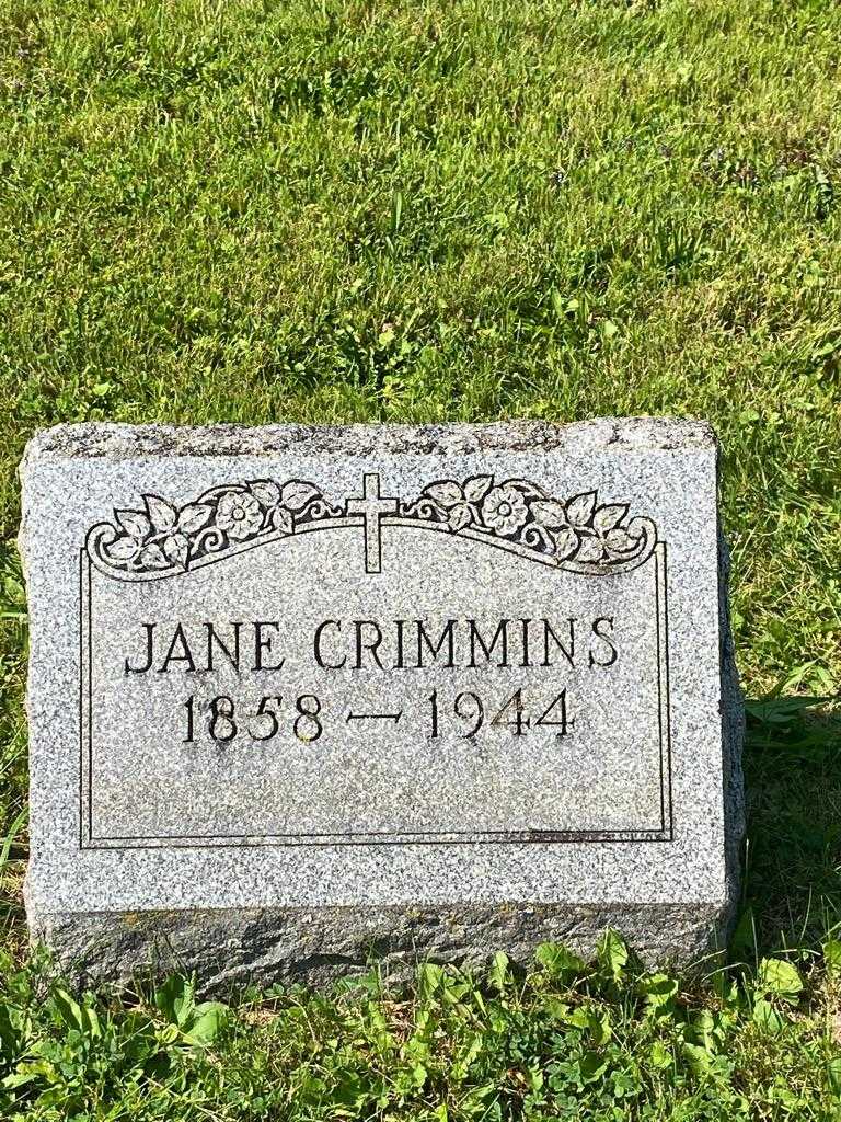 Jane Crimmins's grave. Photo 3