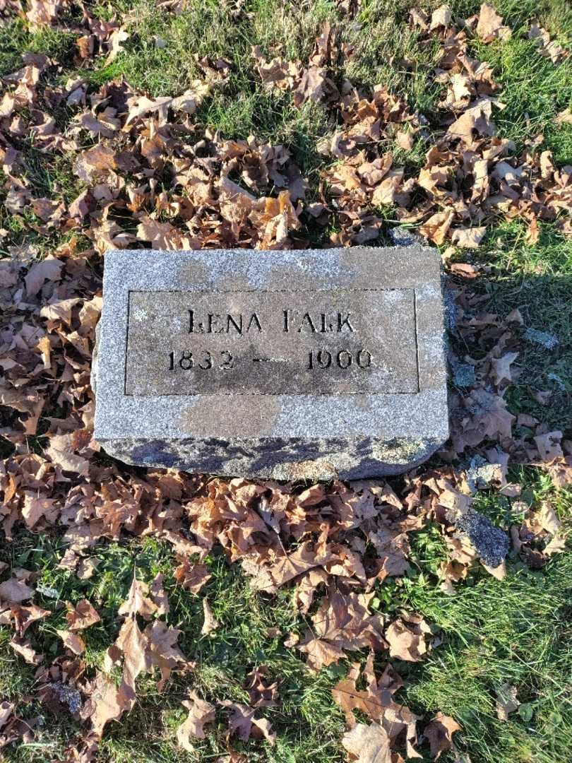 Lena Falk's grave. Photo 3