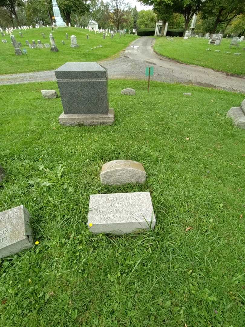 John Shonk Hancock's grave. Photo 1