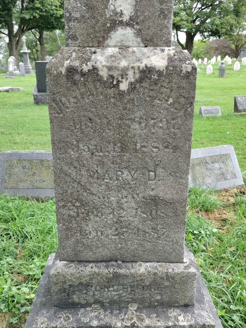 Mary D. Wheeler's grave. Photo 3