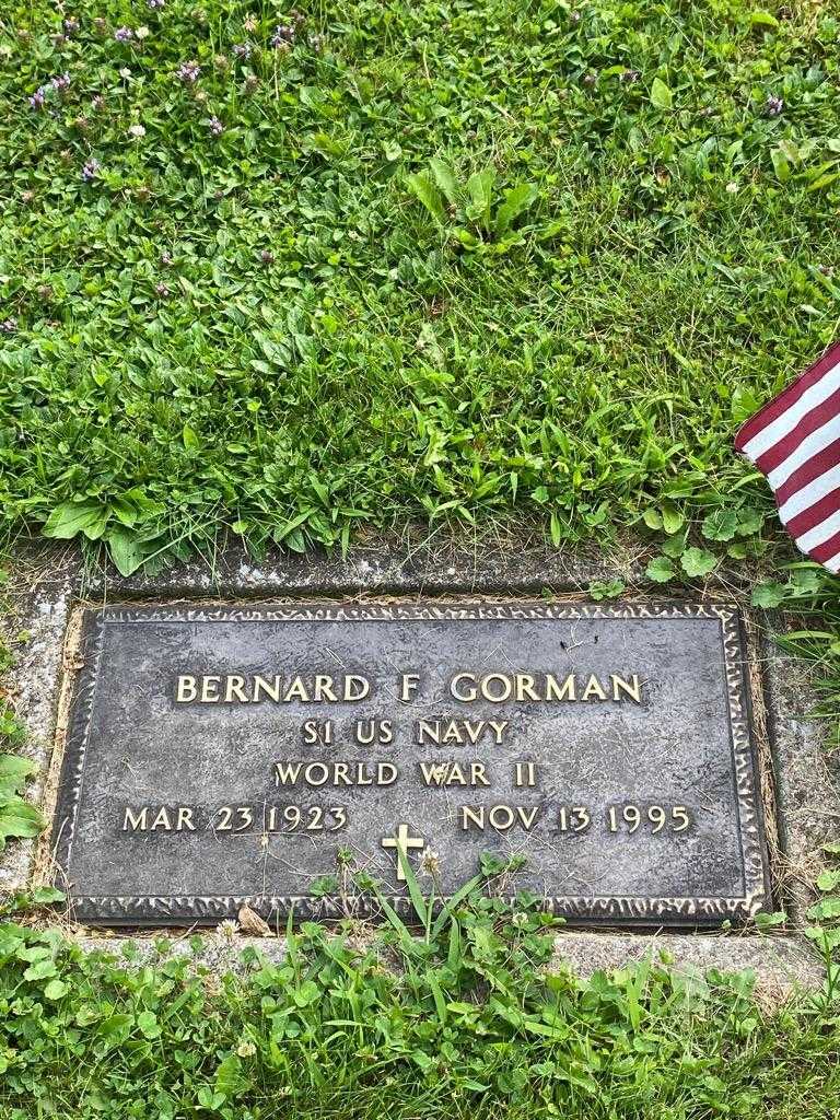 Bernard F. Gorman's grave. Photo 4