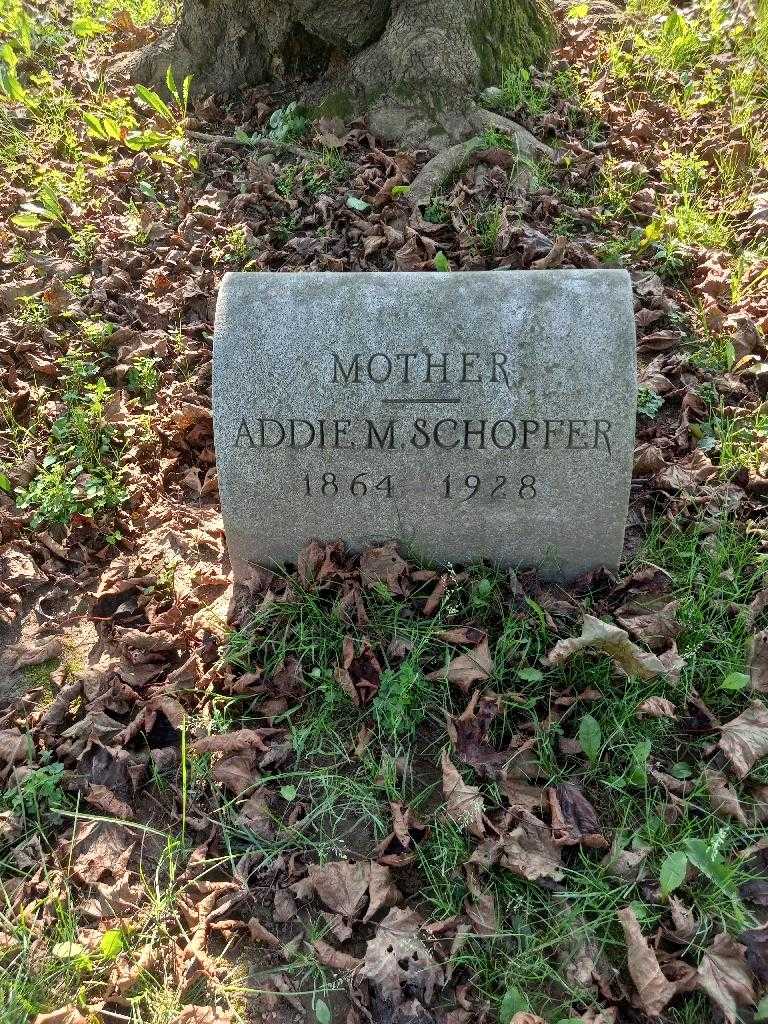 Addie M. Schopfer's grave. Photo 2