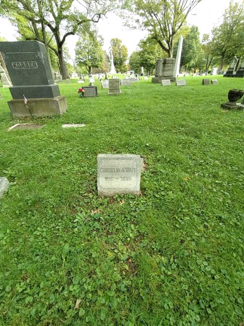 Cordelia A. Wite's grave. Photo 1