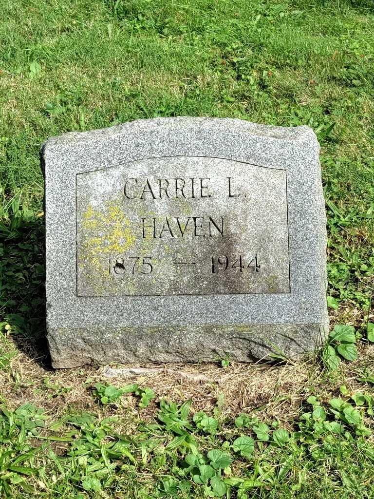 Carrie L. Haven's grave. Photo 3