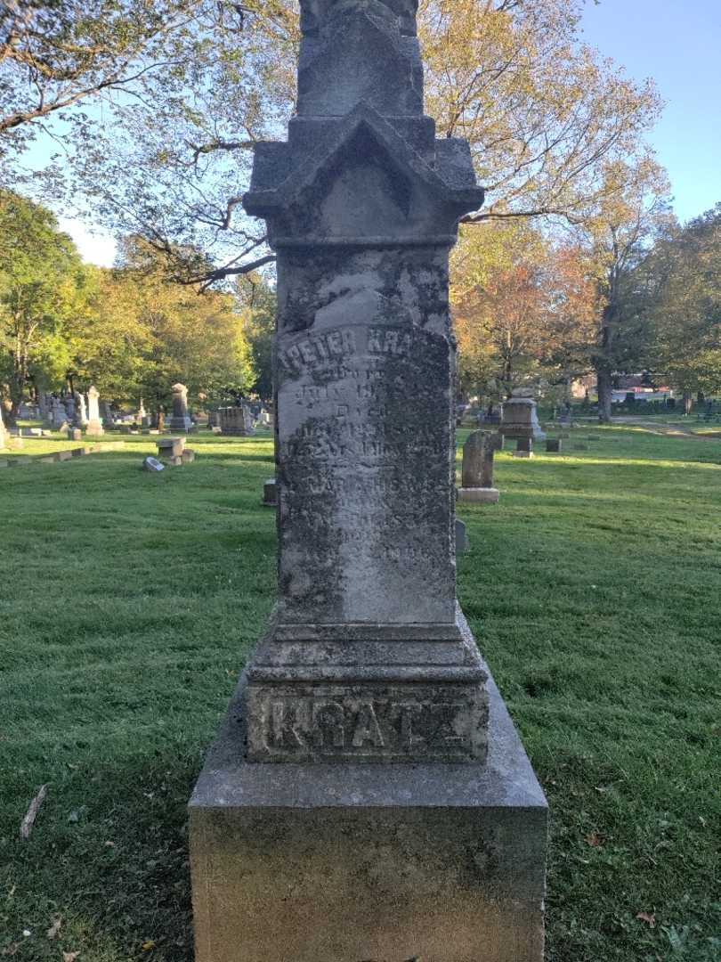 Peter Kratz's grave. Photo 2